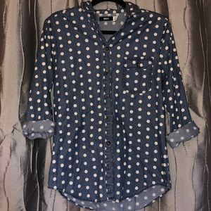 Polka Dot Button Down Shirt